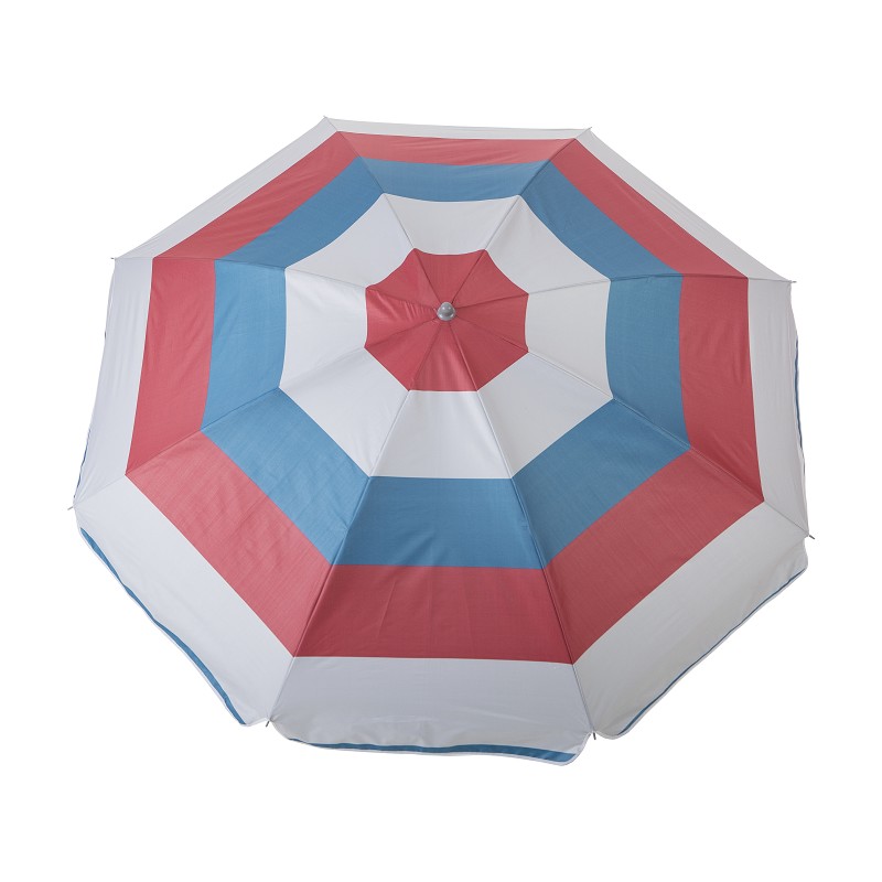 Sombrilla Playa Colección Blue Solar Azul-Roja-Gris