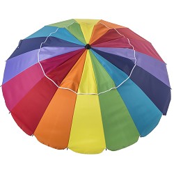 Sombrilla Antiviento Multicolor para Playa, Piscina y Jardín