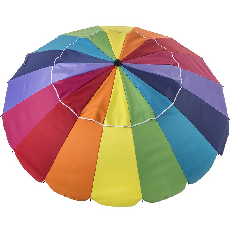 Sombrilla Antiviento Multicolor para Playa, Piscina y Jardín