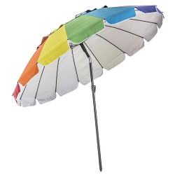 Sombrilla Antiviento Multicolor para Playa, Piscina y Jardín