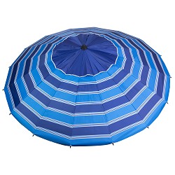 Sombrilla Antiviento Multirayas para Playa, Piscina y Jardín