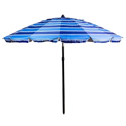 Sombrilla Antiviento Multirayas para Playa, Piscina y Jardín