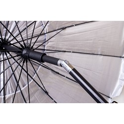 Sombrilla Antiviento Multirayas para Playa, Piscina y Jardín