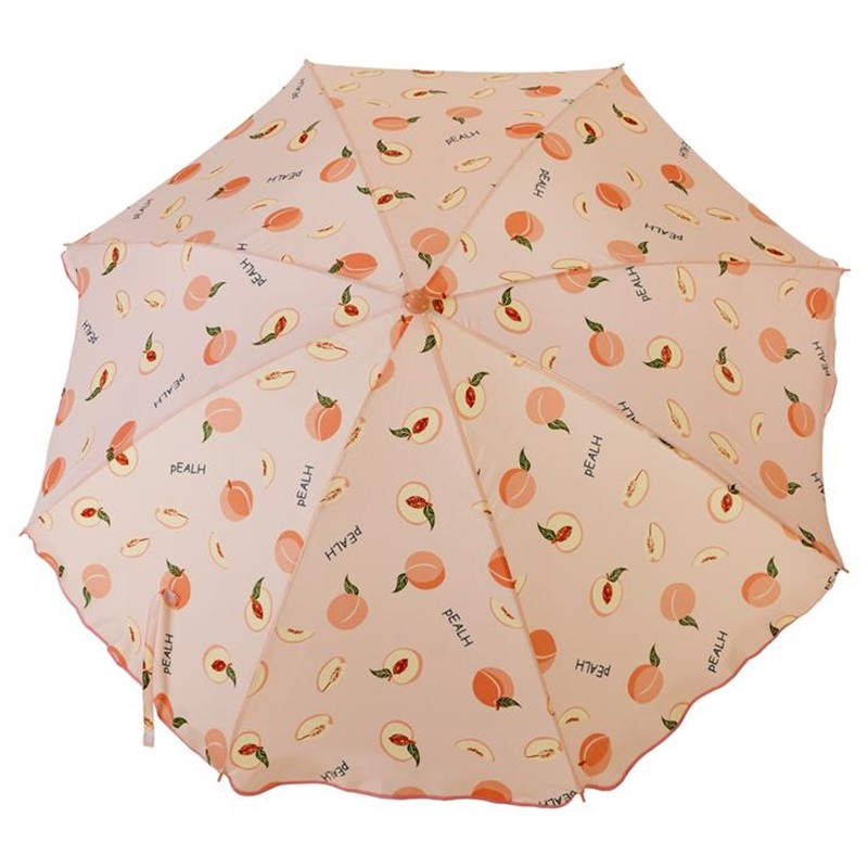 Sombrilla de Playa 180 cm. Frutas Melocotones
