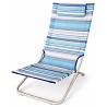 Silla Playa Plegable con Cojín 80x48x67 cm. Rayas Azul