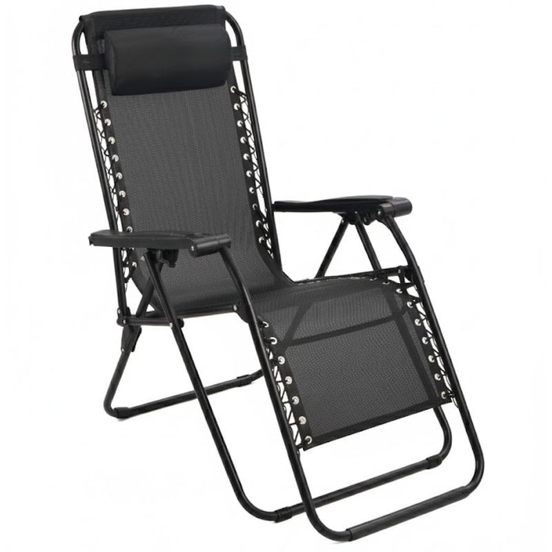Silla Hamaca para Exterior Gravity 161x62x107 cm. Negro