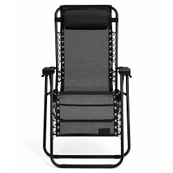 Silla Hamaca para Exterior Gravity 161x62x107 cm. Negro