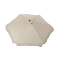 Sombrilla Grande para Jardín 3 Metros Diámetro Beige