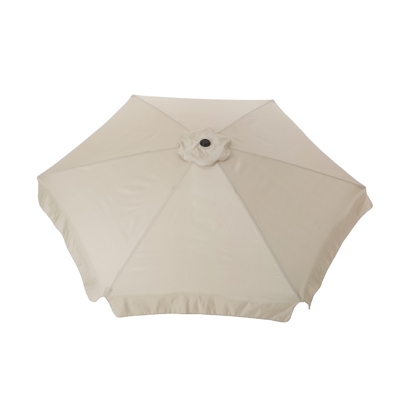 Sombrilla Grande para Jardín 3 Metros Diámetro Beige