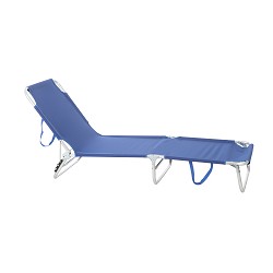 Hamaca Evy Aluminio Azul para Playa, Piscina y Camping 188x58x24 cm.