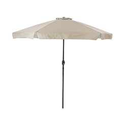 Sombrilla Grande para Jardín 3 Metros Diámetro Beige