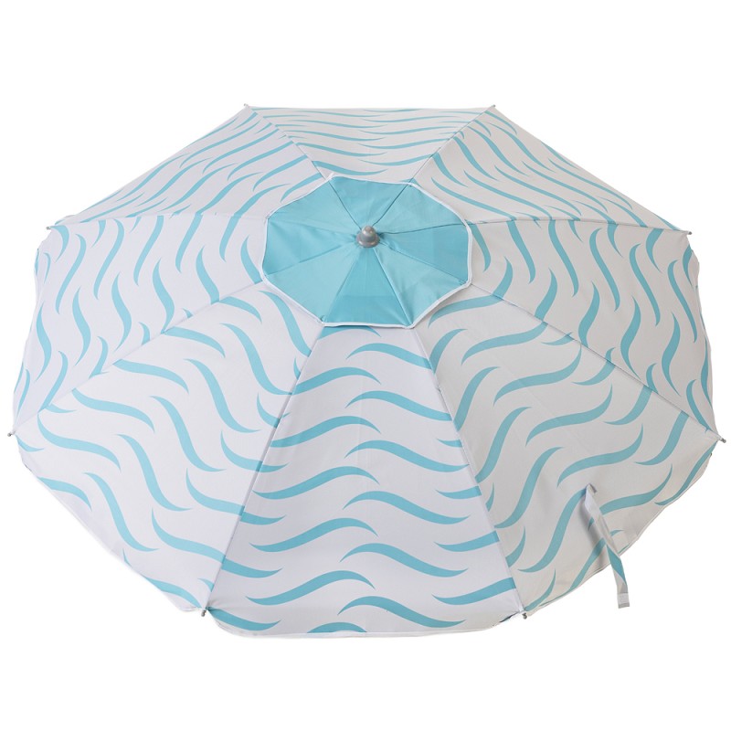 Sombrilla Playa con Airvent Oxford-Solar Olas Azules