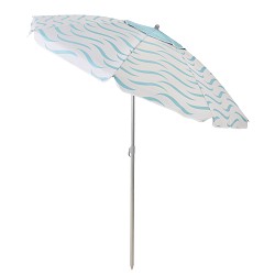 Sombrilla Playa con Airvent Oxford-Solar Olas Azules