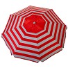 Sombrilla Playa con Airvent Oxford-Solar Rayas Rojas