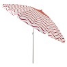 Sombrilla Playa con Airvent Oxford-Solar Olas Rojas