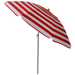 Sombrilla Playa con Airvent Oxford-Solar Rayas Rojas