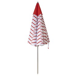 Sombrilla Playa con Airvent Oxford-Solar Olas Rojas