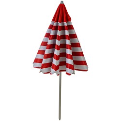 Sombrilla Playa con Airvent Oxford-Solar Rayas Rojas