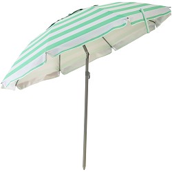Sombrilla Playa con Airvent Oxford-Solar Rayas Aguamarina