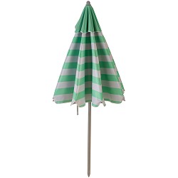 Sombrilla Playa con Airvent Oxford-Solar Rayas Aguamarina