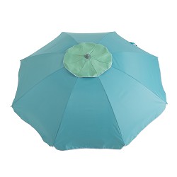 Sombrilla Playa con Airvent Oxford-Solar Turquesa-Marina