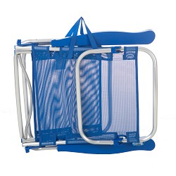 Silla de Playa Plegable Baja Azul