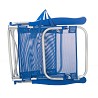 Silla de Playa Plegable Baja Azul