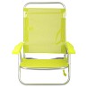 Silla de Playa Plegable Baja Amarillo