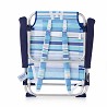 Silla Playa Bolsillo-Mochila Rayas Azul 5 posiciones