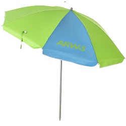Sombrilla de Playa Nylon-Solar UV 50+ Verde-Azul