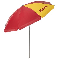 Sombrilla de Playa Nylon-Solar UV 50+ Roja-Amarilla