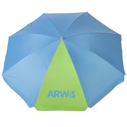 Sombrilla de Playa Nylon-Solar UV 50+ Azul-Verde