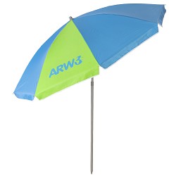 Sombrilla de Playa Nylon-Solar UV 50+ Azul-Verde