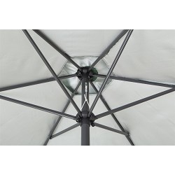 Sombrilla para Jardín y Terraza 3 Metros Diámetro Gris