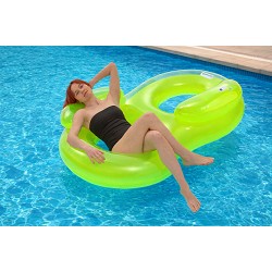 Colchoneta Ocho Doble Neon 188x117 cm. Verde