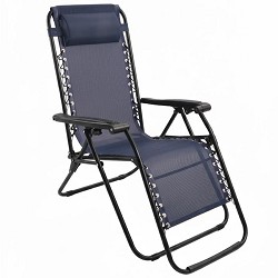 Pack 2 Sillas Hamacas para Exterior Gravity Chair Negro