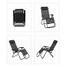 Pack 2 Sillas Hamacas para Exterior Gravity Chair Negro