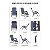 Pack 2 Sillas Hamacas para Exterior Gravity Chair Negro