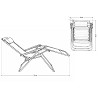 Pack 2 Sillas Hamacas para Exterior Gravity Chair Negro