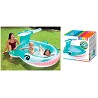 Piscina Hinchable Ballena con Aspersor 201 x 196 x 91 cm.