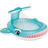 Piscina Hinchable Ballena con Aspersor 201 x 196 x 91 cm.