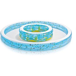 Piscina Hinchable para Niños con otra piscina central 279 x 36 cm.