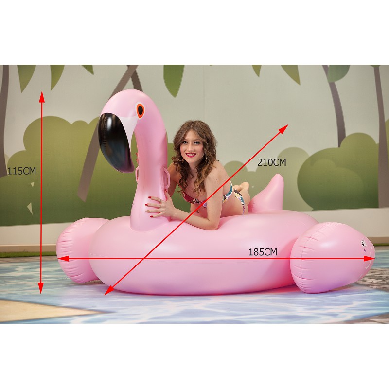 Flamenco Hinchable Gigante Rosa 210 cm.