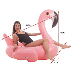 Flotador Flamenco Sy Rosa 170 cm.