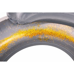 Colchoneta Ocho Doble 188x117 cm. Plata Glitter