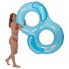 Colchoneta Ocho Doble Neon 188x117 cm. Azul