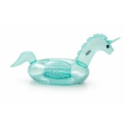 Unicornio Hinchable Gigante 180cm. con asas Verde