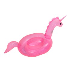 Unicornio Hinchable Gigante 180cm. con asas Rosa