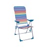 Silla Alta Plegable Evy Aluminio Rayas Colores