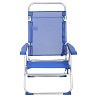 Silla Alta Plegable Aluminio Azul